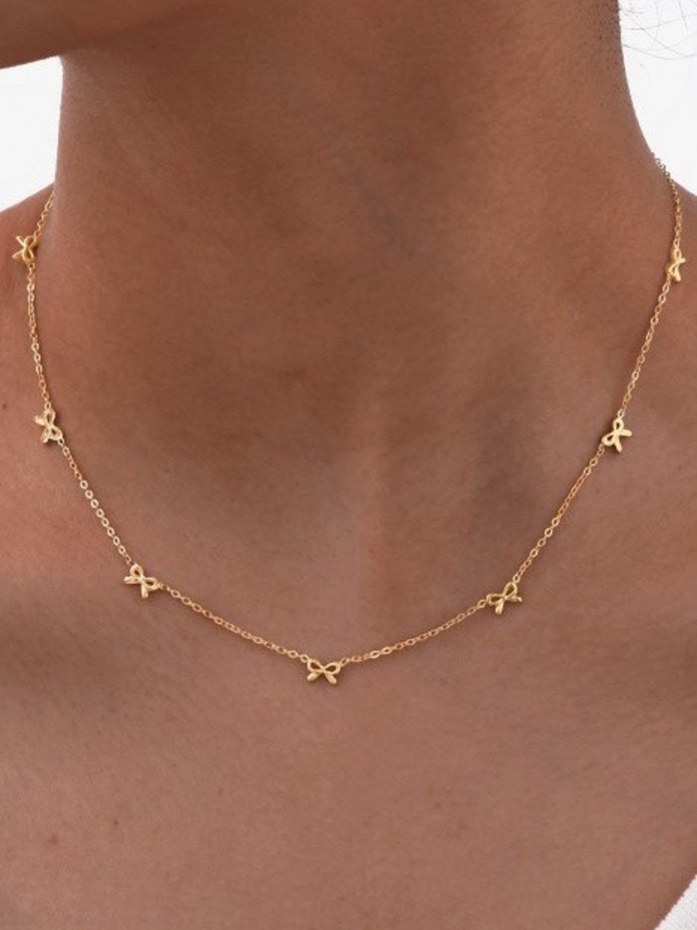Delicate Gold Butterfly Charm Necklace - Women's Jewelry
